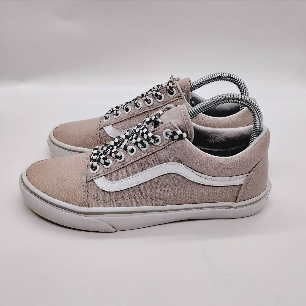 Vans Off The Wall‎ Casual Fashion Sneakers Womens Size 8.5 Grey Shoes Skateboard